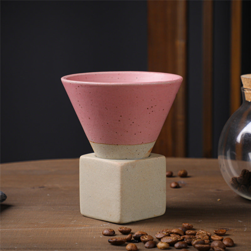 Taza de café de cerámica con degradado Vintage de Buddha Stones, taza de café expreso con leche y té con Base de 200ml