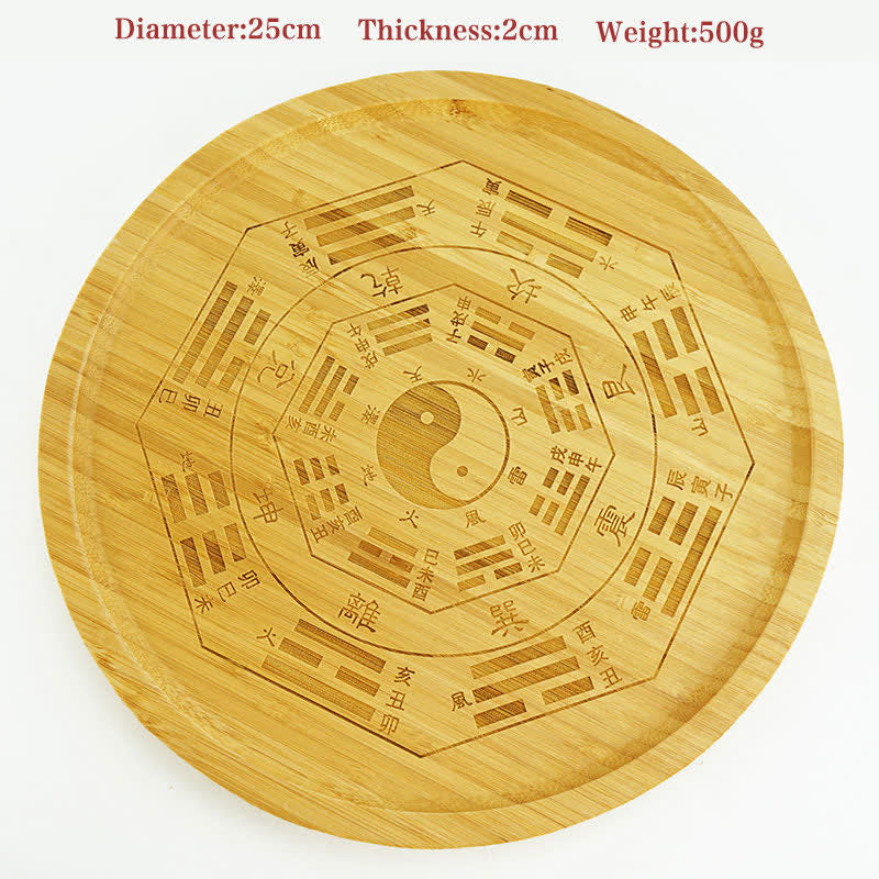 Mapa de Bagua de Bambú Feng Shui Mapa de Energía de Armonía