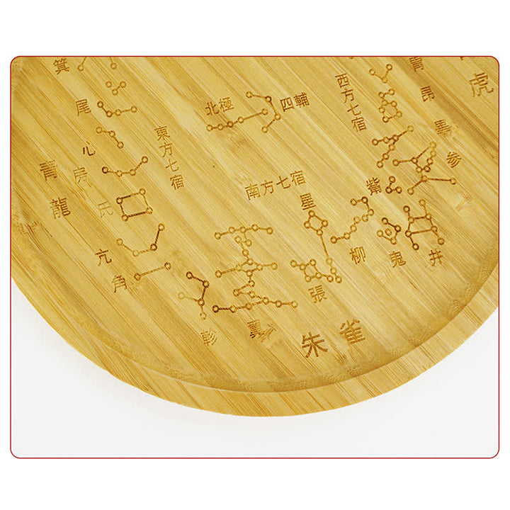 Mapa de Bagua de Bambú Feng Shui Mapa de Energía de Armonía