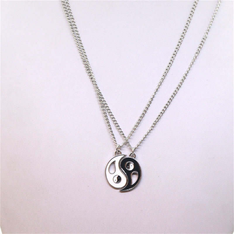 2 piezas collar de pareja con colgante Yin Yang
