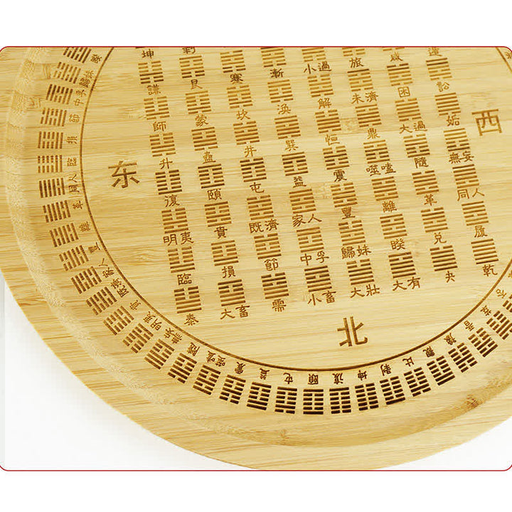 Mapa de Bagua de Bambú Feng Shui Mapa de Energía de Armonía
