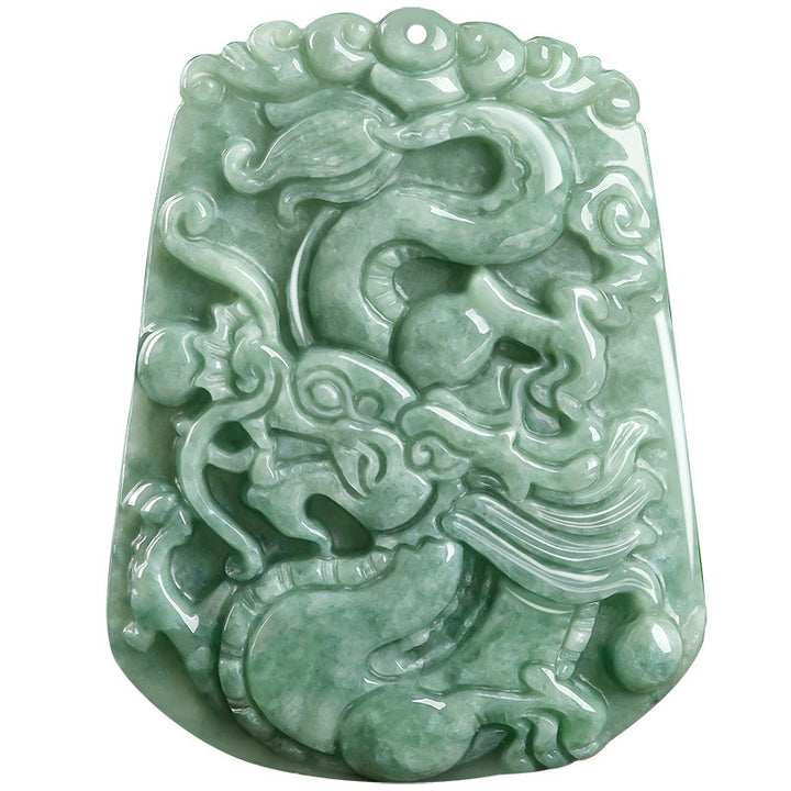 Collar con colgante de cadena con Buddha Stones, dragón del zodiaco chino, Jade, fuerza - image 8