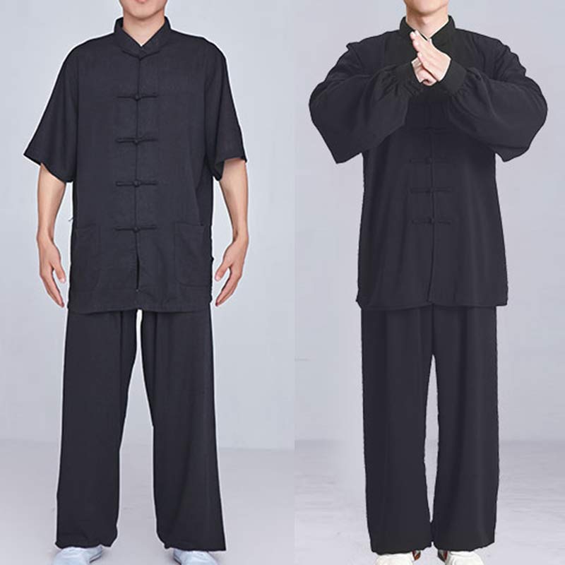 Conjunto de ropa unisex con bordado de Buddha Stones para meditación, oración zen, práctica espiritual de tai chi y qigong - image 27