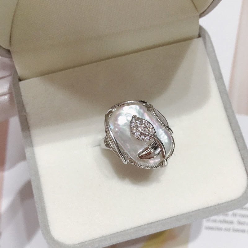 Anillo de riqueza de felicidad de flor de oro chapado en cobre y Buddha Stones
