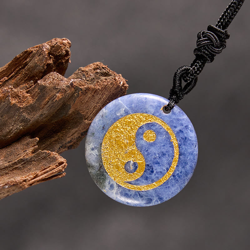Buddha Stones, varios cristales, amatista, ojo de tigre, Aventurina verde, Yin Yang, collar espiritual, colgante