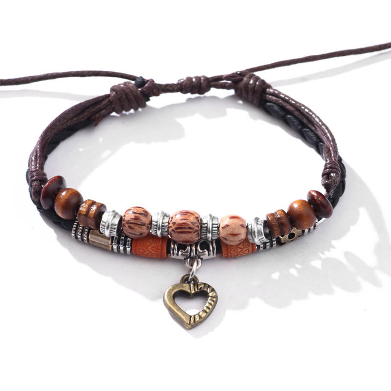 Pulsera con colgante y collar curativo con cuentas con diseño de corazón de amor de Buddha Stones