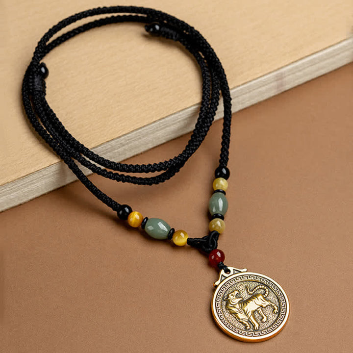 12 colgante del collar de la fortuna de la riqueza del zodiaco chino - image 12
