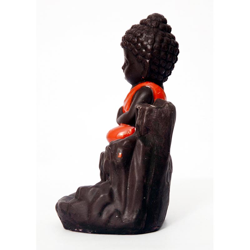 Quemador de incienso de bendición de cerámica, fuente de humo de reflujo de Buddha Stones , decoración
