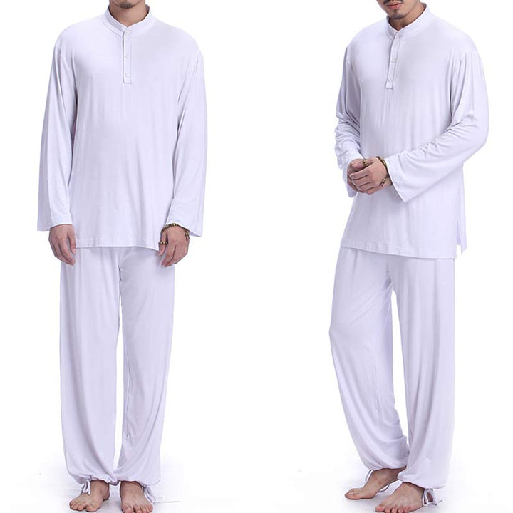 Conjunto de ropa para hombre para práctica de yoga, meditación, oración, tai chi, zen y espiritualidad con Buddha Stones - image 16