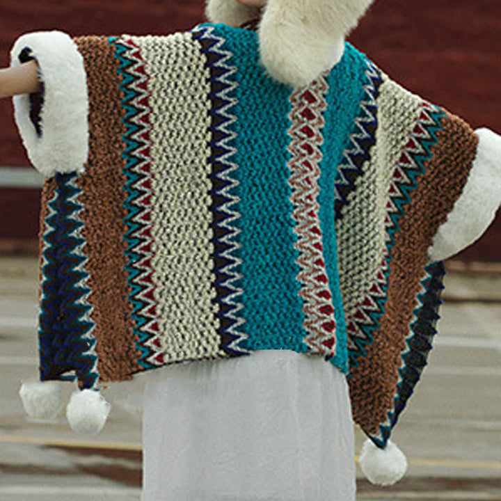 Mantón de rayas multicolor tibetano con Buddha Stones , bufanda de viaje acogedora para invierno