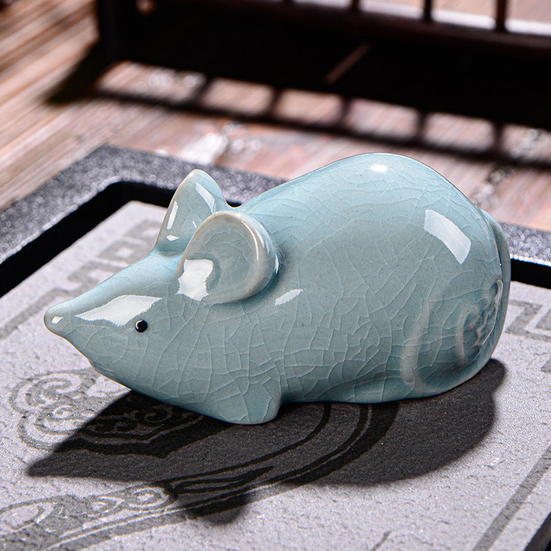 Buddha Stones zodiaco chino riqueza cerámica té mascota hogar estatuilla decoración
