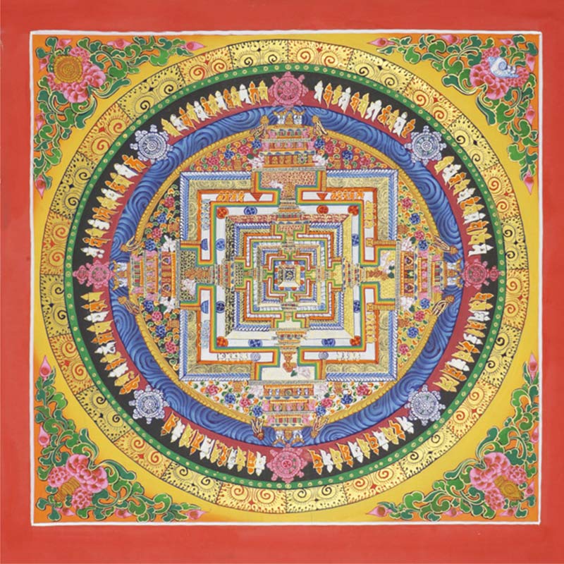 Buddha Stones tibetano Thangka pintura bendición decoración hecha a mano