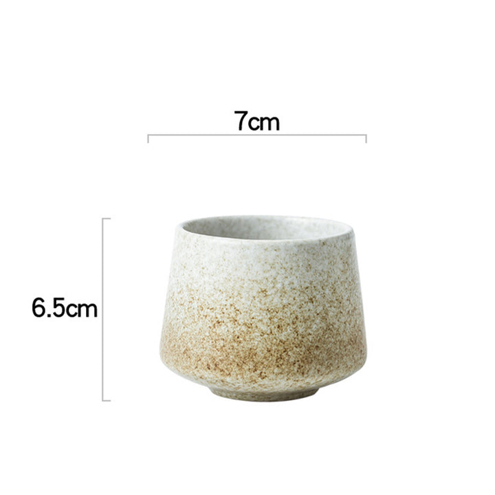 Taza de café de cerámica con cambio de horno Retro Buddha Stones , taza de café expreso de té, 200ml