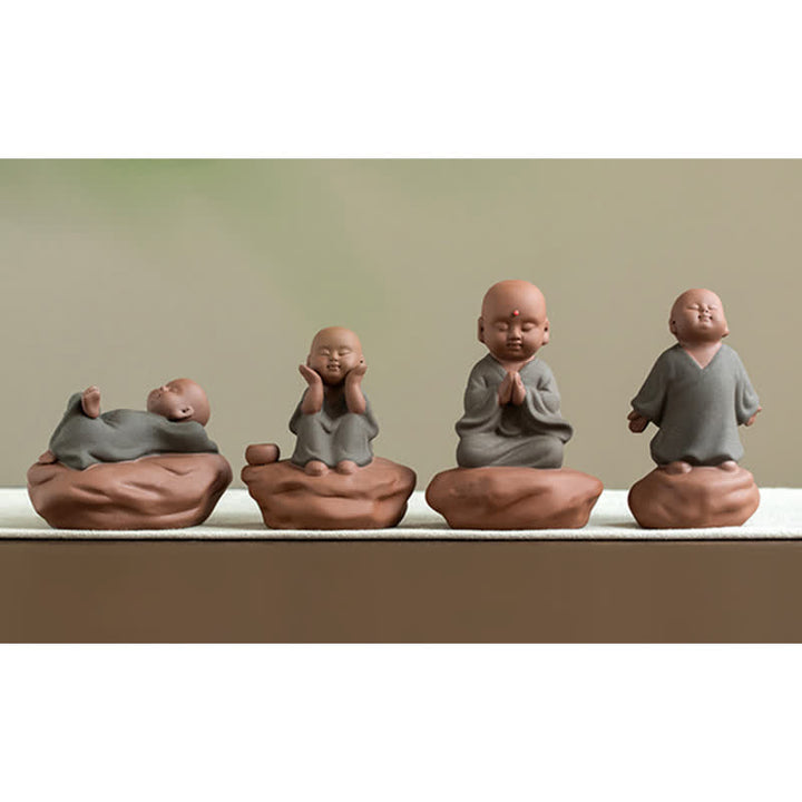 Decoraciones de cura calmante de flor de Buda de madera de melocotón negro - image 19