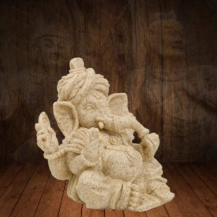 Estatua de elefante Ganesh Ganpati, protección de bendición, decoración del hogar