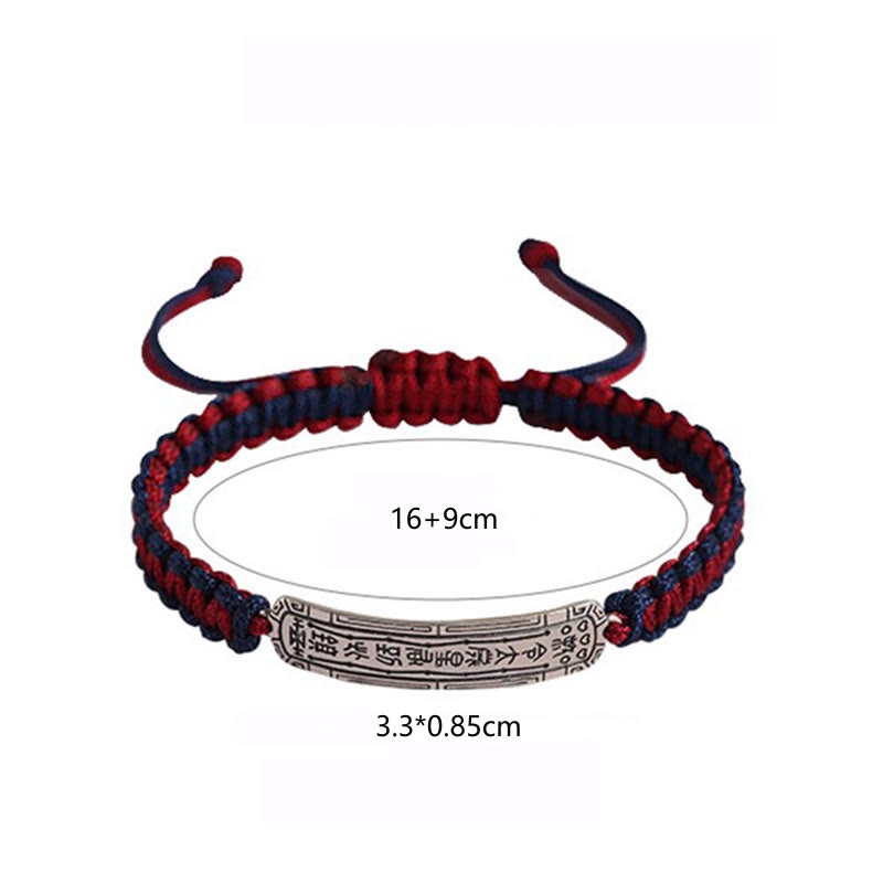 Pulsera de protección con amuleto de la paz de plata de ley 925 con Buddha Stones
