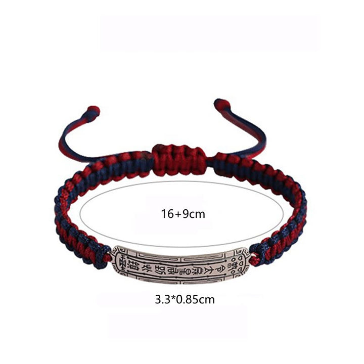 Pulsera de protección con amuleto de la paz de plata de ley 925 con Buddha Stones