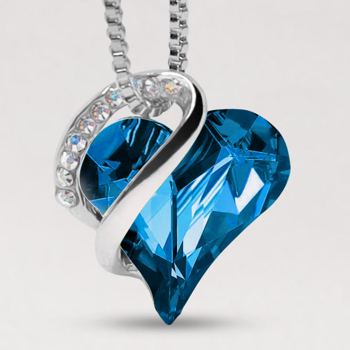 Colgante de collar de energía curativa con piedra natal de corazón de amor de Buddha Stones