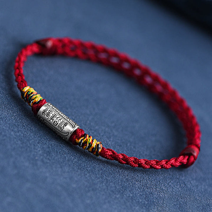 Pulsera tobillera de plata de ley 925 hecha a mano con Buddha Stones, todo va bien, diseño de protección y resistencia