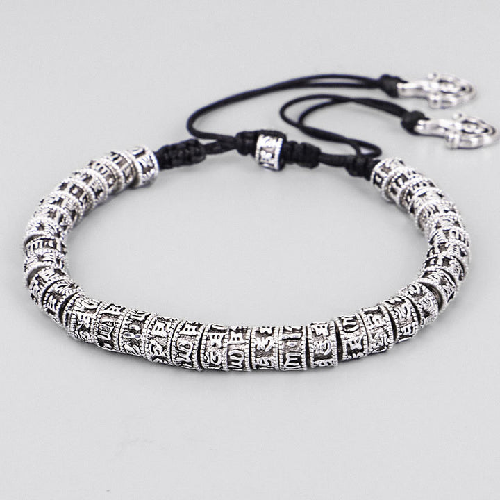 Pulsera de pureza de mantra tibetano hecha a mano con Buddha Stones