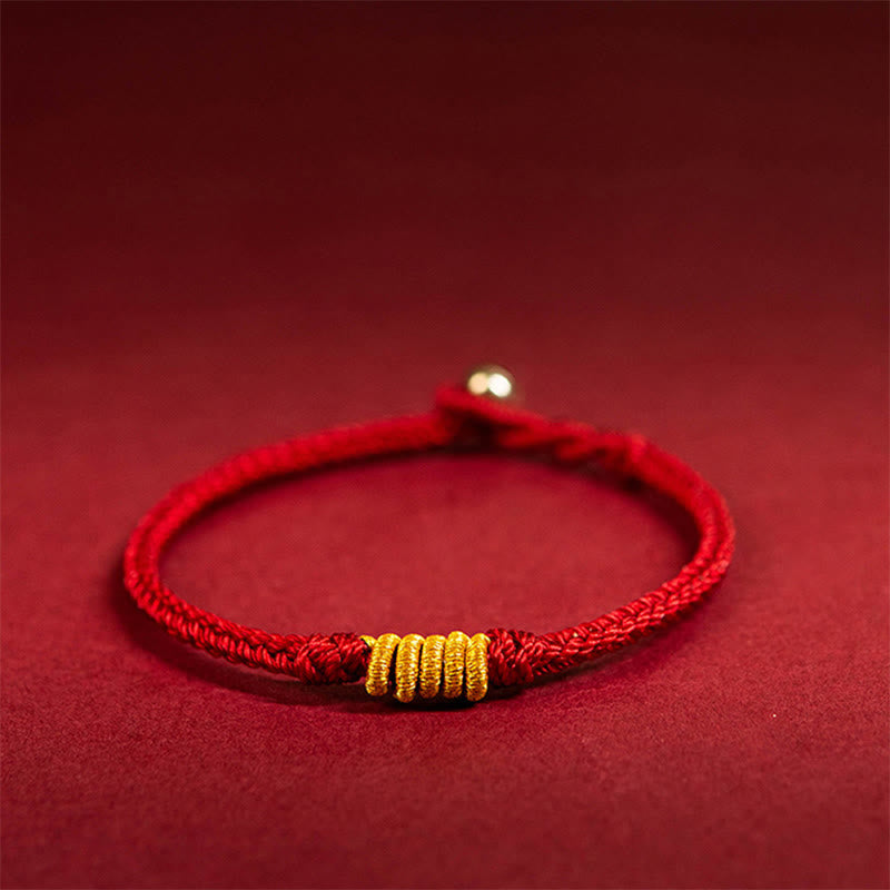 Pulsera de cuerda trenzada de protección de la suerte con nudo King Kong hecha a mano con Buddha Stones