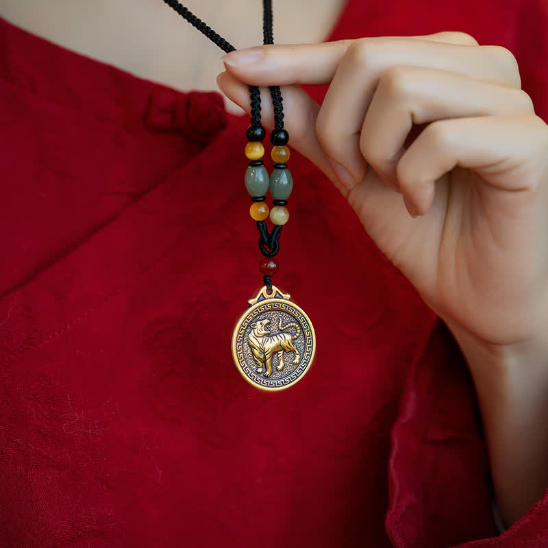12 colgante del collar de la fortuna de la riqueza del zodiaco chino - image 10
