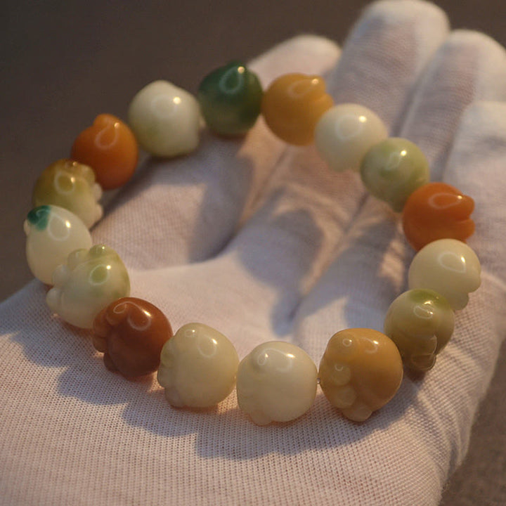 Pulsera de armonía tranquila con Buddha Stones , semillas Bodhi multicapa, linda pata de gato - image 14