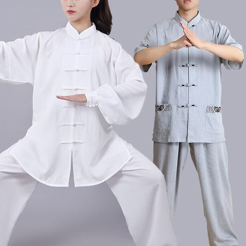 Conjunto de ropa unisex con bordado de Buddha Stones para meditación, oración zen, práctica espiritual de tai chi y qigong - image 1