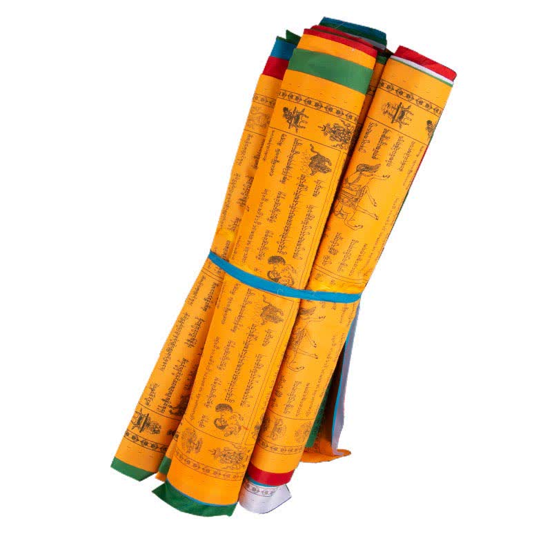 Buddha Stones Bandera de oración tibetana para exteriores con diseño de caballo de viento de 5 colores, símbolo de felicidad y buena fortuna. - image 1