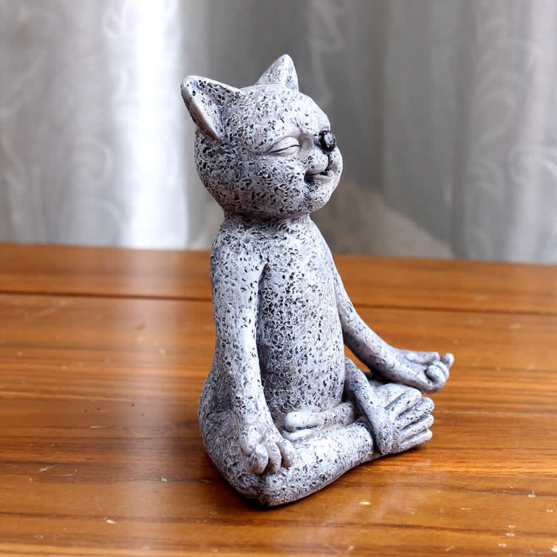 Decoración Zen Meditando Perro Gato Rana