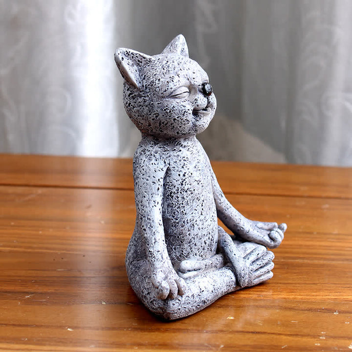 Decoración Zen Meditando Perro Gato Rana