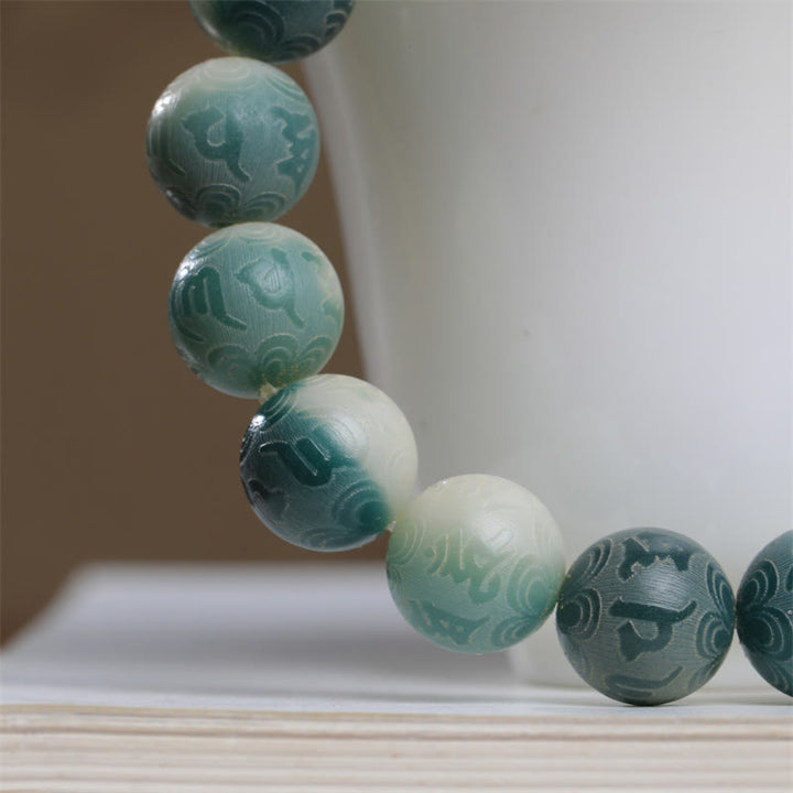 Buddha Stones , semillas Bodhi, Om Mani Padme Hum grabadas para mantener alejados los espíritus malignos