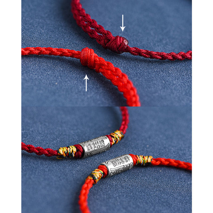 Pulsera tobillera de plata de ley 925 hecha a mano con Buddha Stones, todo va bien, diseño de protección y resistencia