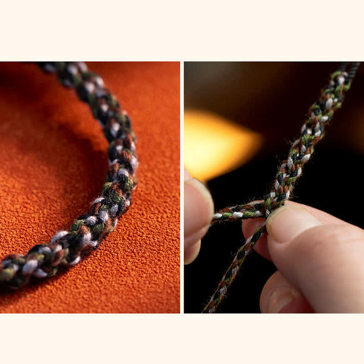 Pulsera de protección de deseos de peso de acero de ámbar hecho a mano tibetana de plata de ley 990