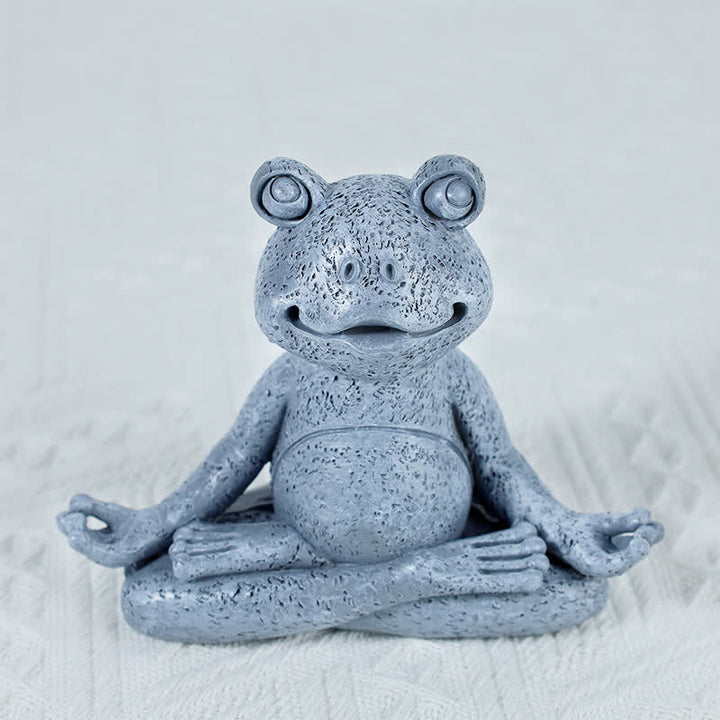 Decoración Zen Meditando Perro Gato Rana