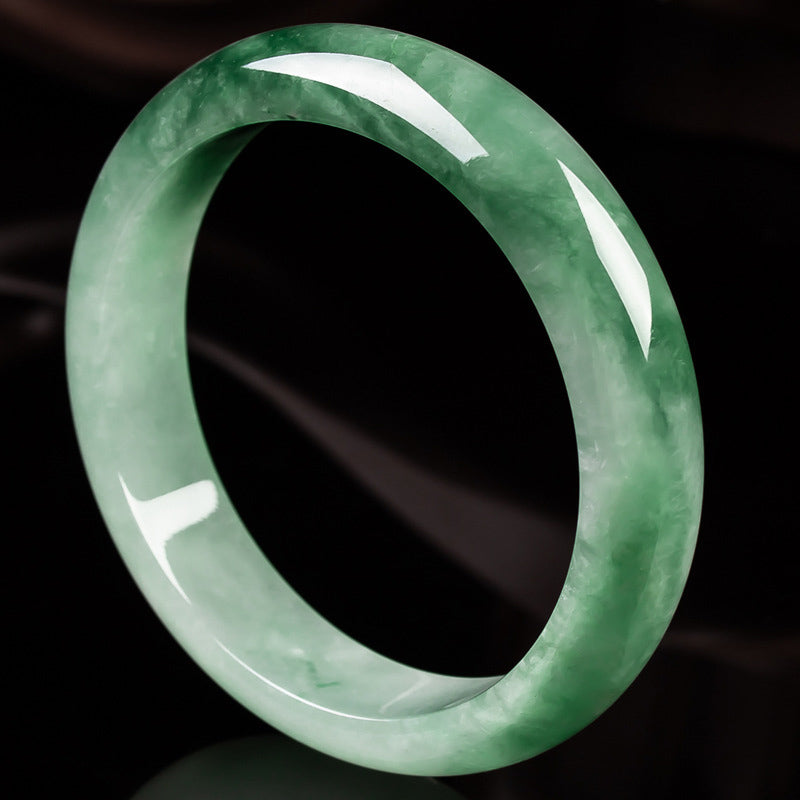 Brazalete de bendición de la fortuna de jade natural con Buddha Stones