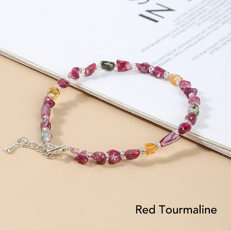 Pulsera de equilibrio de meditación de cristal de piedra de forma irregular natural de Buddha Stones