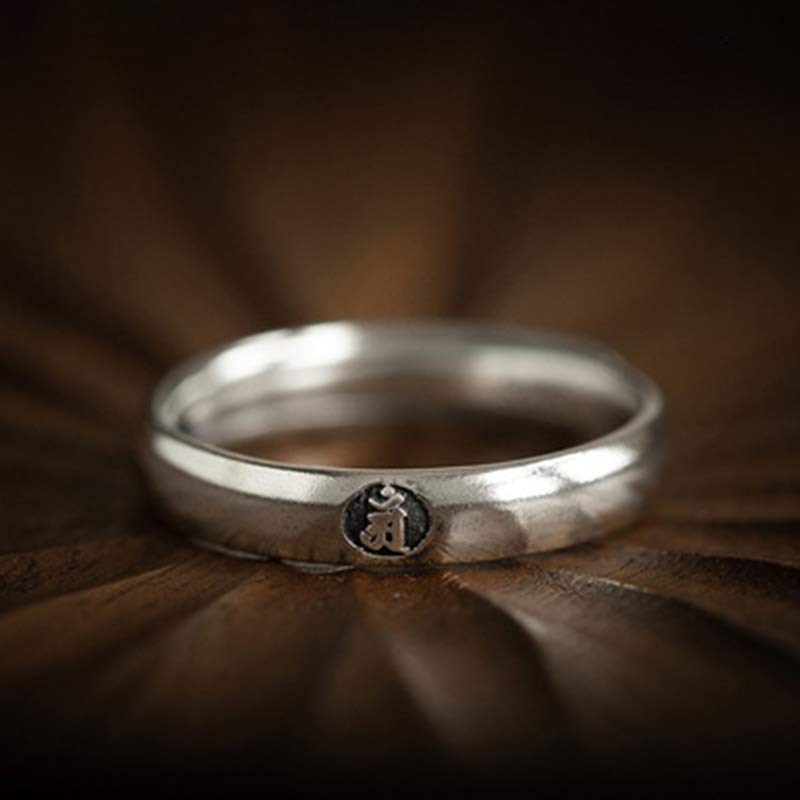 Anillo de plata de ley 925 con Buddha Stones , zodíaco chino, bendición de Buda natal