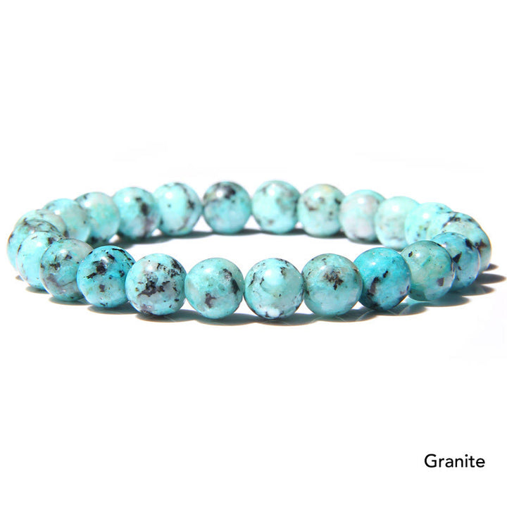 Pulsera con cuentas de equilibrio de cristal de piedra de ágata natural