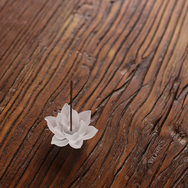 Quemador de incienso Mini Lotus Liuli Crystal Healing Meditation Stick