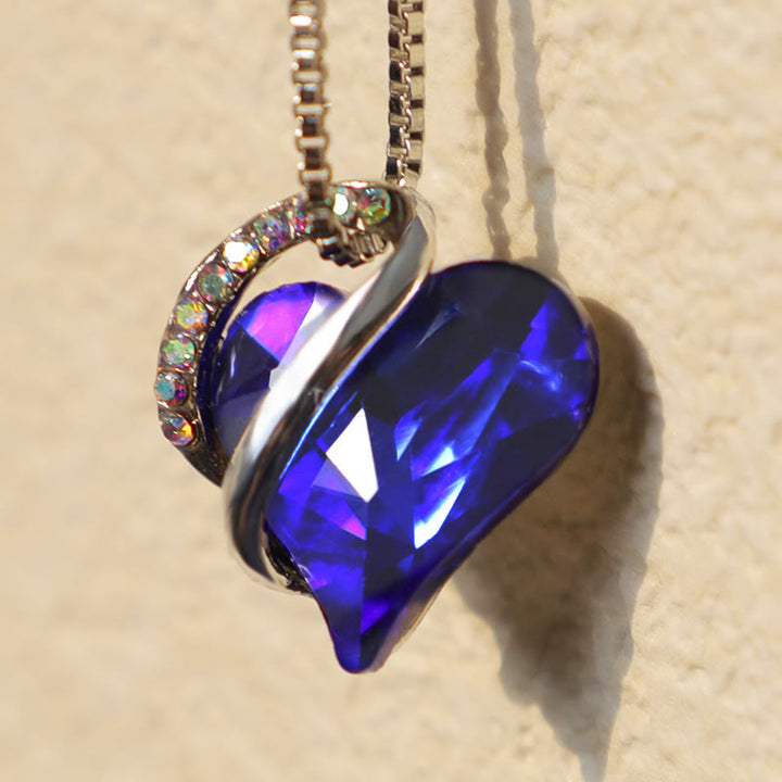 Colgante de collar de energía curativa con piedra natal de corazón de amor de Buddha Stones