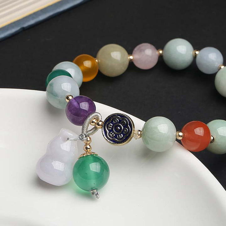 Pulsera de la suerte Pulsera de jade de calabaza