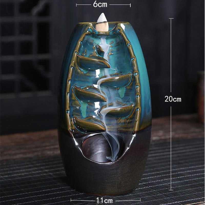 Quemador de incienso con protección de dragón tibetano, Buddha Stones , decoración