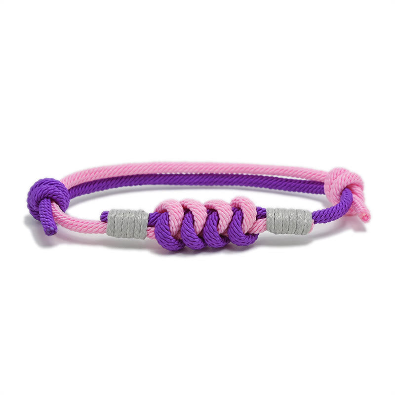 Pulsera de hilo trenzado con fuerza de nudo King Kong de diseño simple con Buddha Stones