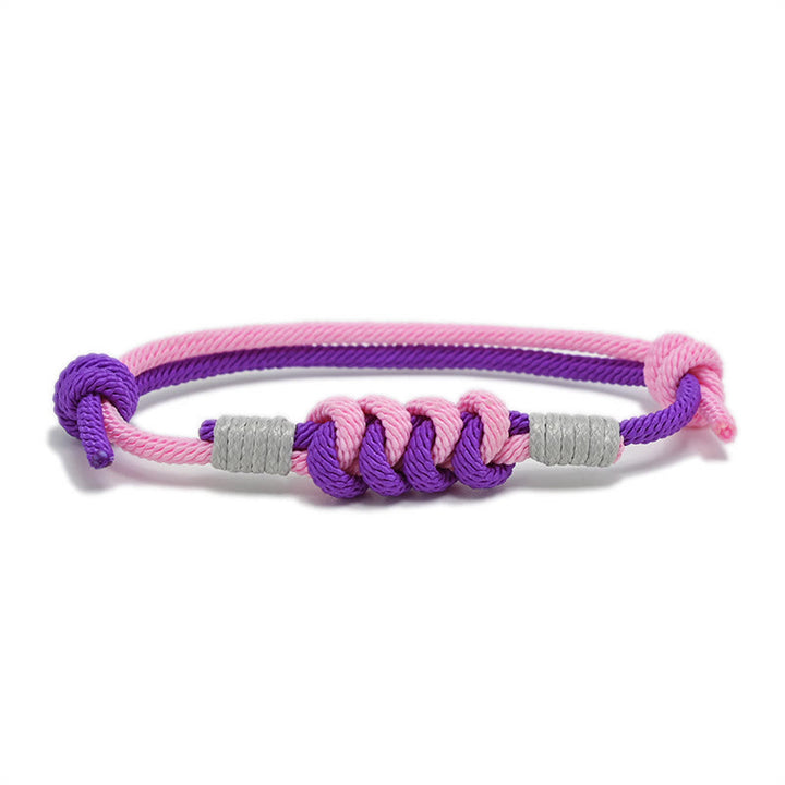 Pulsera de hilo trenzado con fuerza de nudo King Kong de diseño simple con Buddha Stones