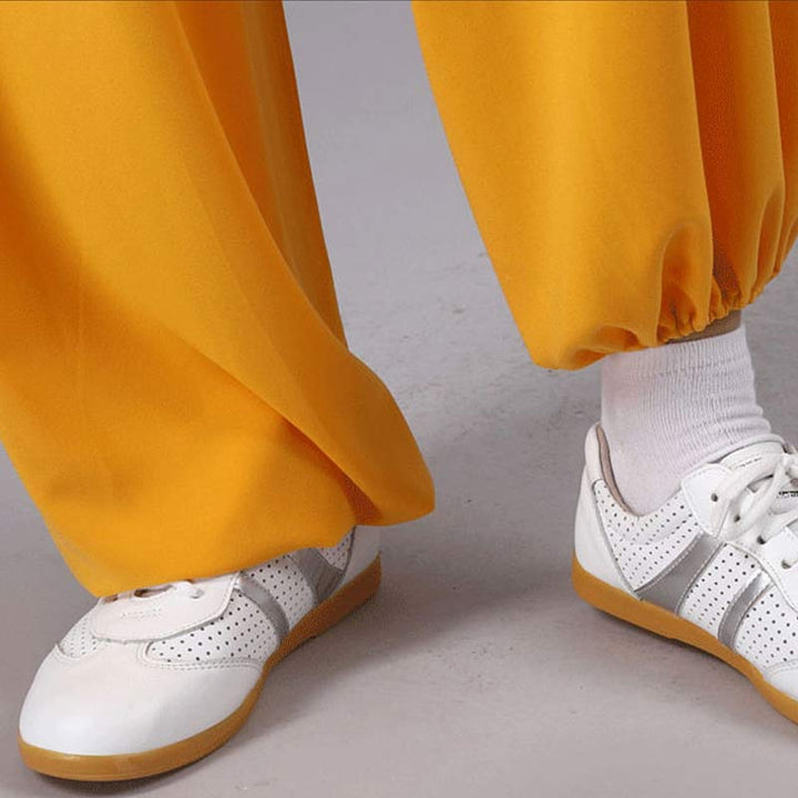 Conjunto de ropa unisex para práctica de meditación, tai chi, qigong, bordada, con nubes auspiciosas y Buddha Stones - image 15