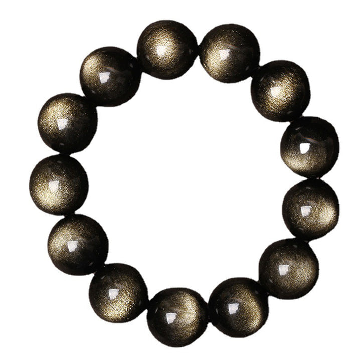 Pulsera de purificación de obsidiana tibetana con Buddha Stones