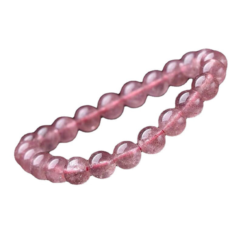 Pulsera que cuida el amor con cuarzo rosa natural de Buddha Stones