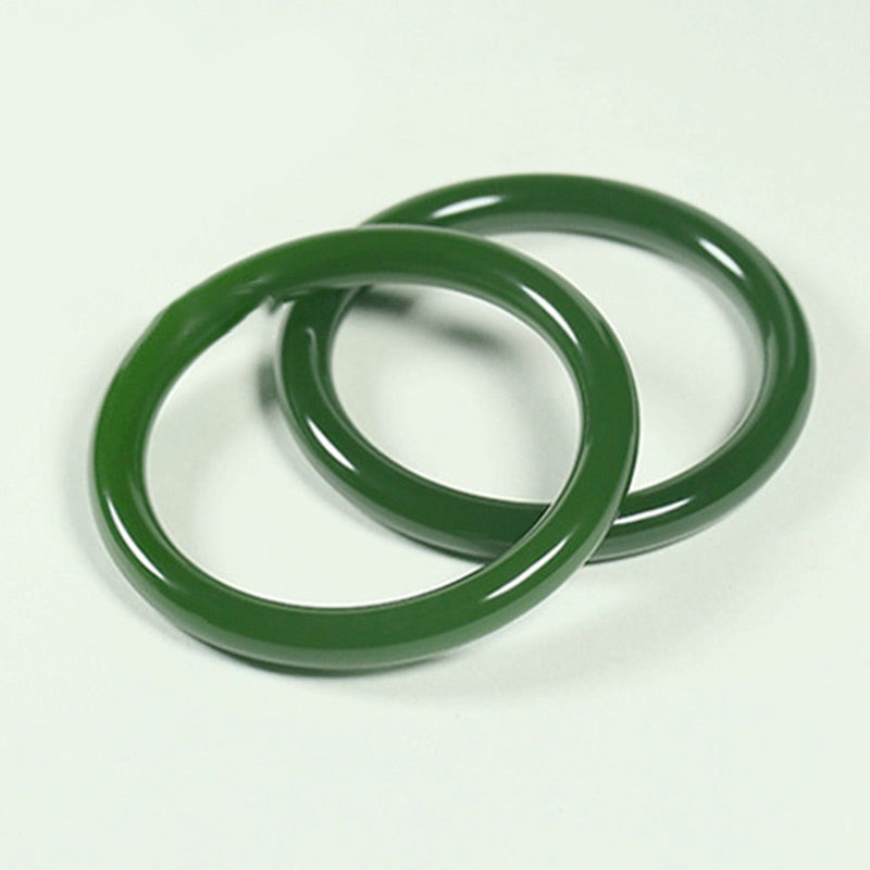 Brazalete de bendición de longevidad de jade cian con Buddha Stones