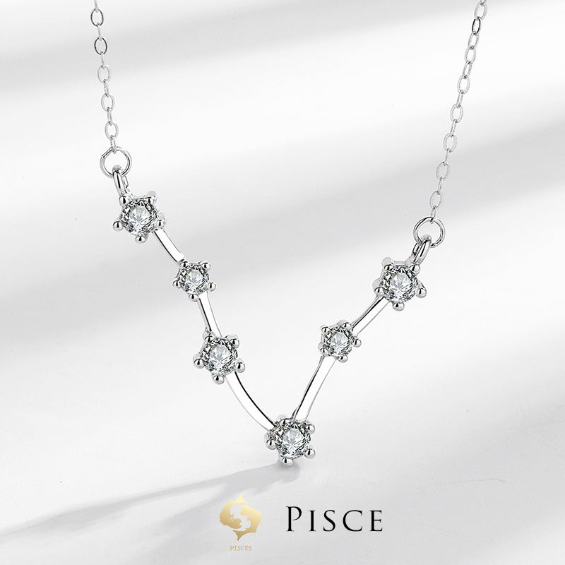 Colgante de plata de ley 925 con Buddha Stones , 12 constelaciones del zodíaco, astrología, bendición - Piscis - image 18